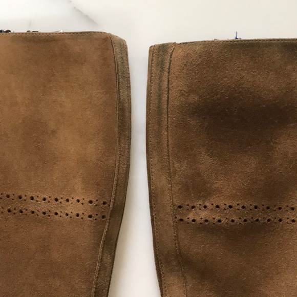 🛍Italy Alberto Guardiani 36.5 Camel Suede Boots - Picture 8 of 8